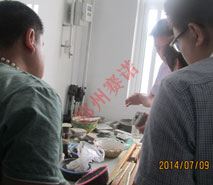 遼寧客戶來鄭州賽諾建材有限公司學習考察