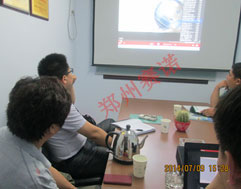 遼寧客戶來鄭州賽諾建材有限公司學習考察