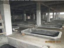 混凝土結構榨菜池整體采用YYB特種防腐抗滲漿料噴涂處理 混凝土結構榨菜池整體采用YYB特種防腐抗滲漿料噴涂處理