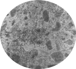 普通混凝土樣本氯化物滲透實驗后,干燥后,可看到大量的鹽結晶體,表面松動,很容易把混凝土中的石子取出 普通混凝土樣本氯化物滲透實驗后,干燥后,可看到大量的鹽結晶體,表面松動,很容易把混凝土中的石子取出