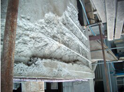 高溫環境下被腐蝕混凝土建筑修補前 高溫環境下被腐蝕混凝土建筑修補前