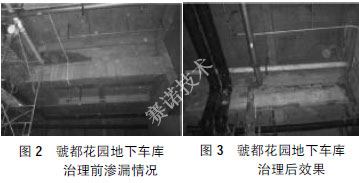 YYA特種防水抗滲漿料（賽諾背水一噴靈）在地下工程滲漏水治理中的應用