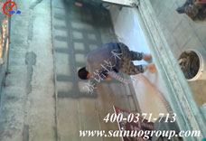 用YY-1瓷磚滲漏一噴靈對貼過瓷磚的游泳池漏水的治理