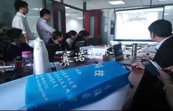 與中建七局做技術交流